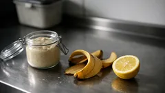 Bananenschale und Zitronensaft: so machst du einen DIY-Reiniger für Küche und Bad