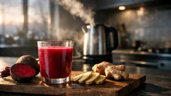 Rote-Bete-Saft mit Ingwer: Wirkung auf Blutdruck, Nitrat und was Studien wirklich zeigen