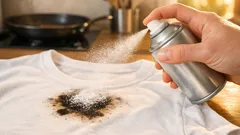 Fettflecken entfernen: schnelle Soforthilfe mit Trockenshampoo und Hausmitteln