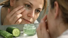 DIY-Augenpflege: Aloe-vera-Gel mit Gurke gegen Augenringe und Schwellungen