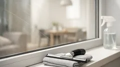 Fenster streifenfrei putzen wie ein Profi: die 3-Phasen-Methode mit Abzieher und Mikrofasertuch