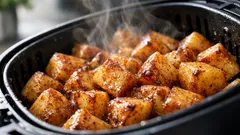 Apfelstücke aus der Heißluftfritteuse: warmes Zimt-Dessert in 10–15 Minuten