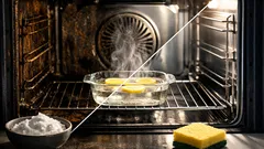 Backofen reinigen mit Natron und Dampf: so wird er ohne Chemie wieder richtig sauber